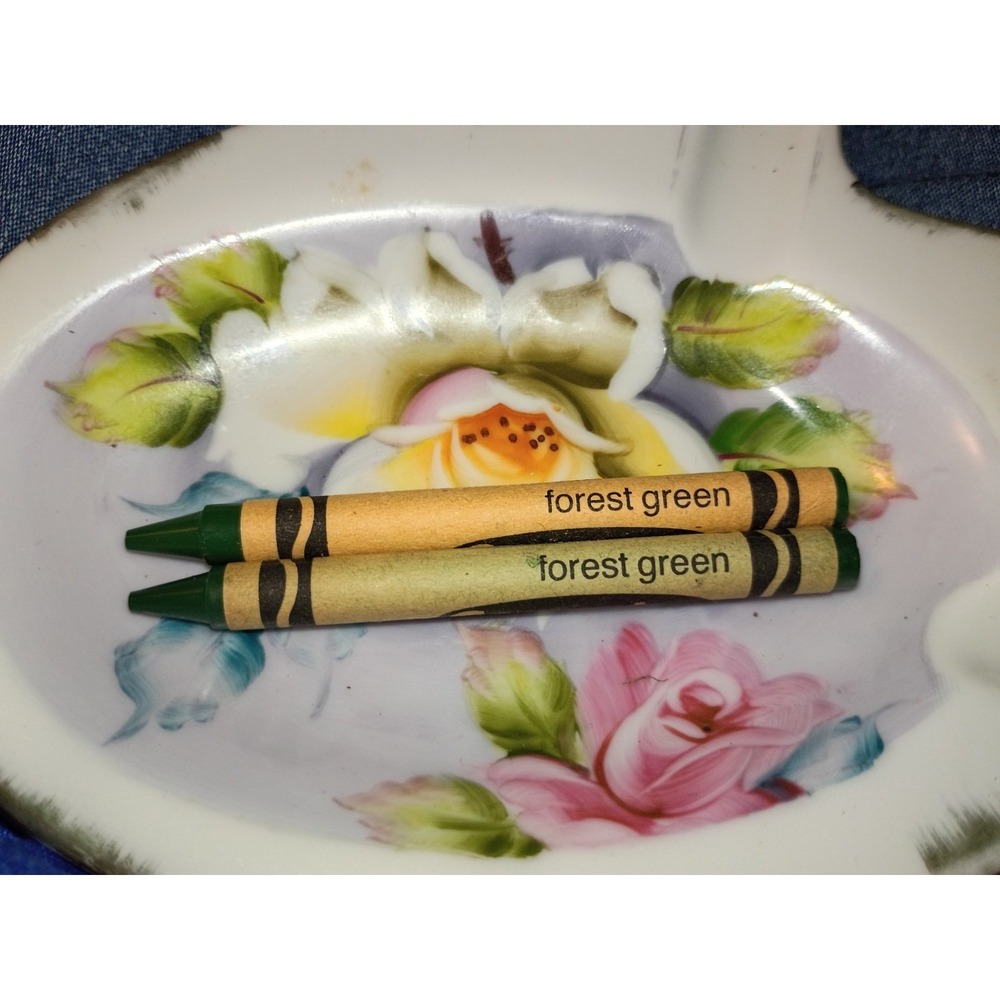 Binney And Smith‎ Unused Retired Crayola Crayon Forest Green X2 1999